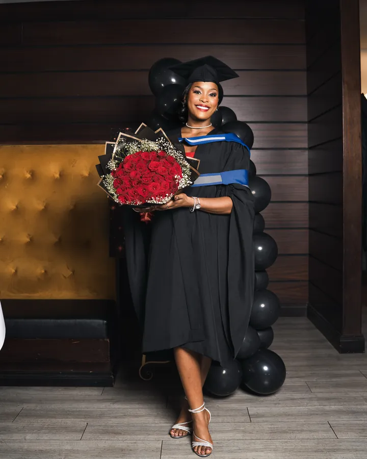 A Fine Shots graduation portrait at golden hour on campus